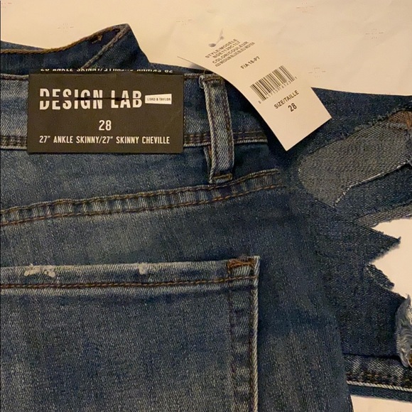 🆕Design lab ankle skinny jeans, size 28, ankle27” - Picture 9 of 9